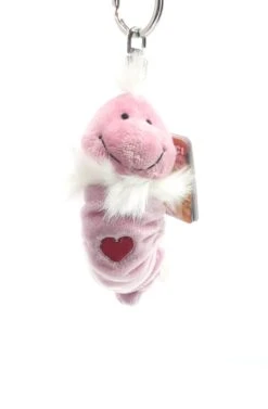 Nici 24734 Schlüsselanhänger Flibbies Raupe Wurm Rosa Ca 12cm Plüsch