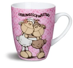 Nici 37220 Tasse Lieblingsschwester! Schaf Jolly Mäh Porzellan Kaffeetasse