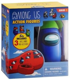 Among Us Action Figur Im Display Inkl. 3 Gegenstände Serie 2 - Blau