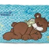 Nici 47615 Kissen Bär Kakaobraun & Frosch 43x25cm Plüsch Classic Bear GREEN