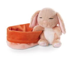 Nici 48708 Sleeping Pets Bunnies Hase Karamell 12cm Schlafend Im Körbchen Peach -Spielzeugladen 48708 03 ZA Frei 2048x1607