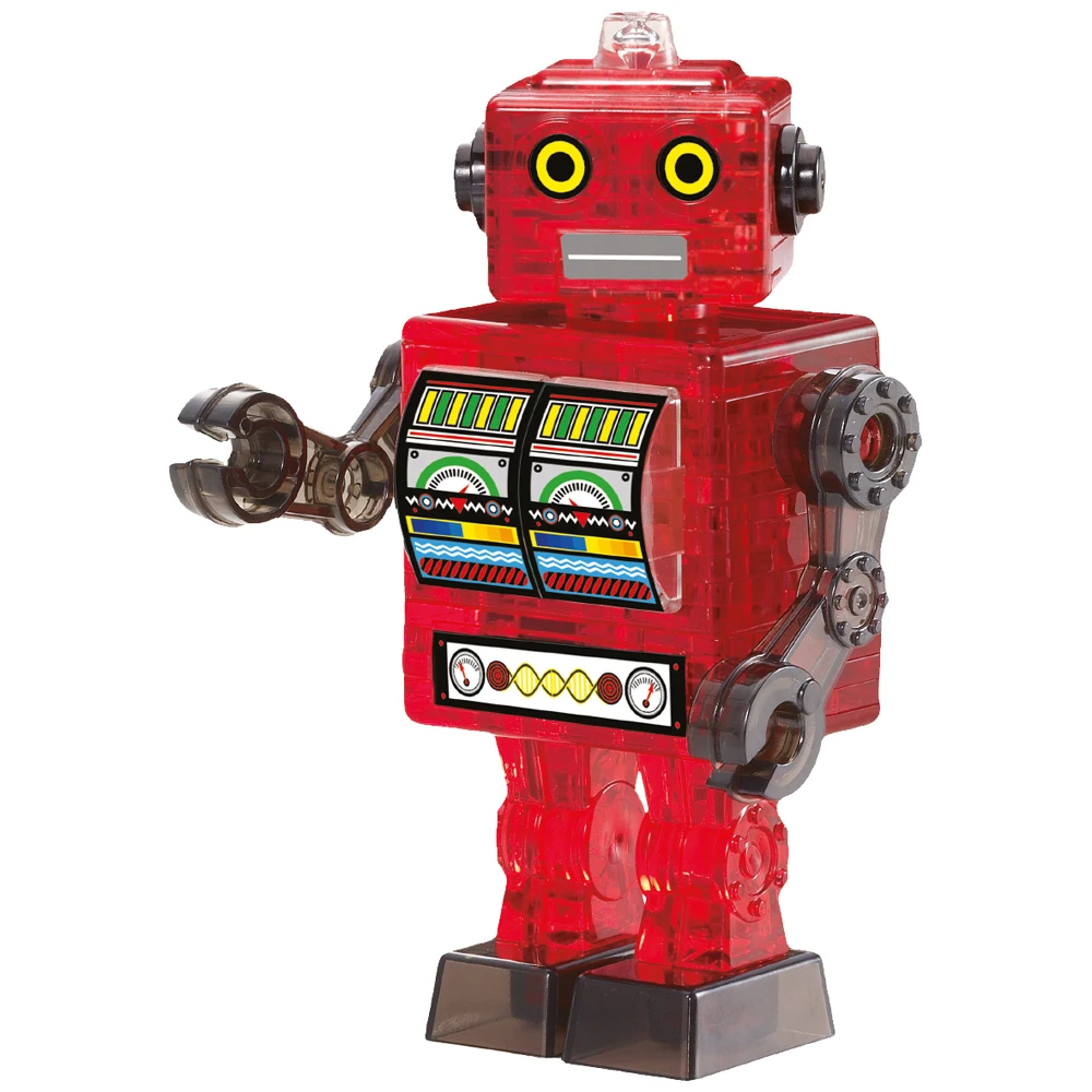 HCM Kinzel Crystal Puzzle 3D - Roter Roboter 39 Teile Ca. 10cm 59166 1 HCM Kinzel Crystal Puzzle 3D - Roter Roboter 39 Teile Ca. 10cm 59166