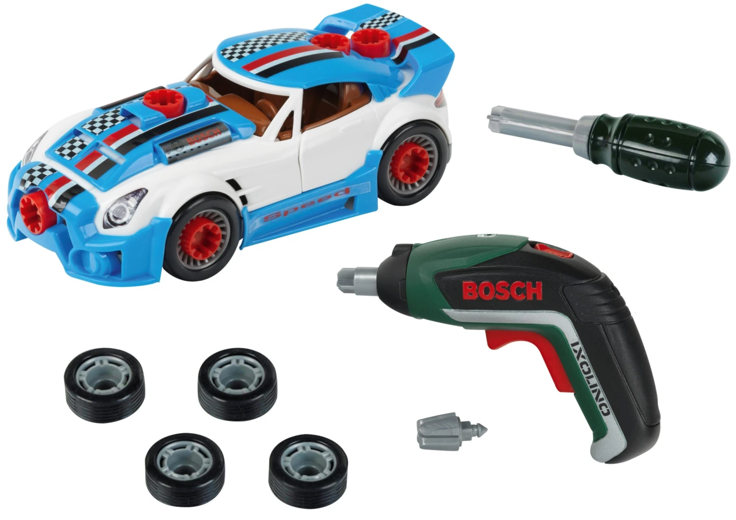 Theo Klein Bosch Mini Tuning Car Mit Akkuschrauber Ixolino 8630 2 Theo Klein Bosch Mini Tuning Car Mit Akkuschrauber Ixolino 8630 – Bild 2