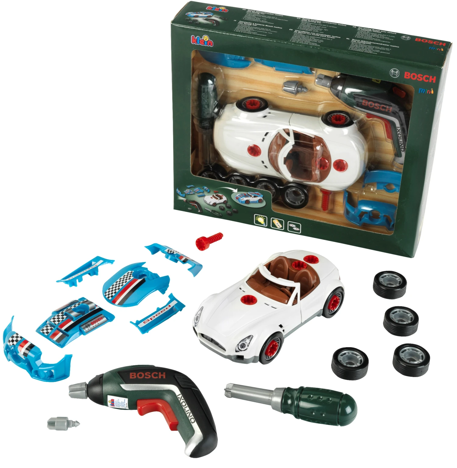 Theo Klein Bosch Mini Tuning Car Mit Akkuschrauber Ixolino 8630 1 Theo Klein Bosch Mini Tuning Car Mit Akkuschrauber Ixolino 8630