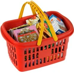 Theo Klein Einkaufskorb Gefüllt Mit Zubehör Für Lebensmittelladen über 20 Teile 9693