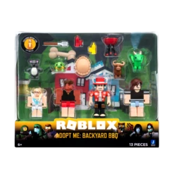 JAZWARES Roblox Mix & Match 4 Figuren Mit Viel Zubehör - Adopt Me: Backyard BBQ ROG0190