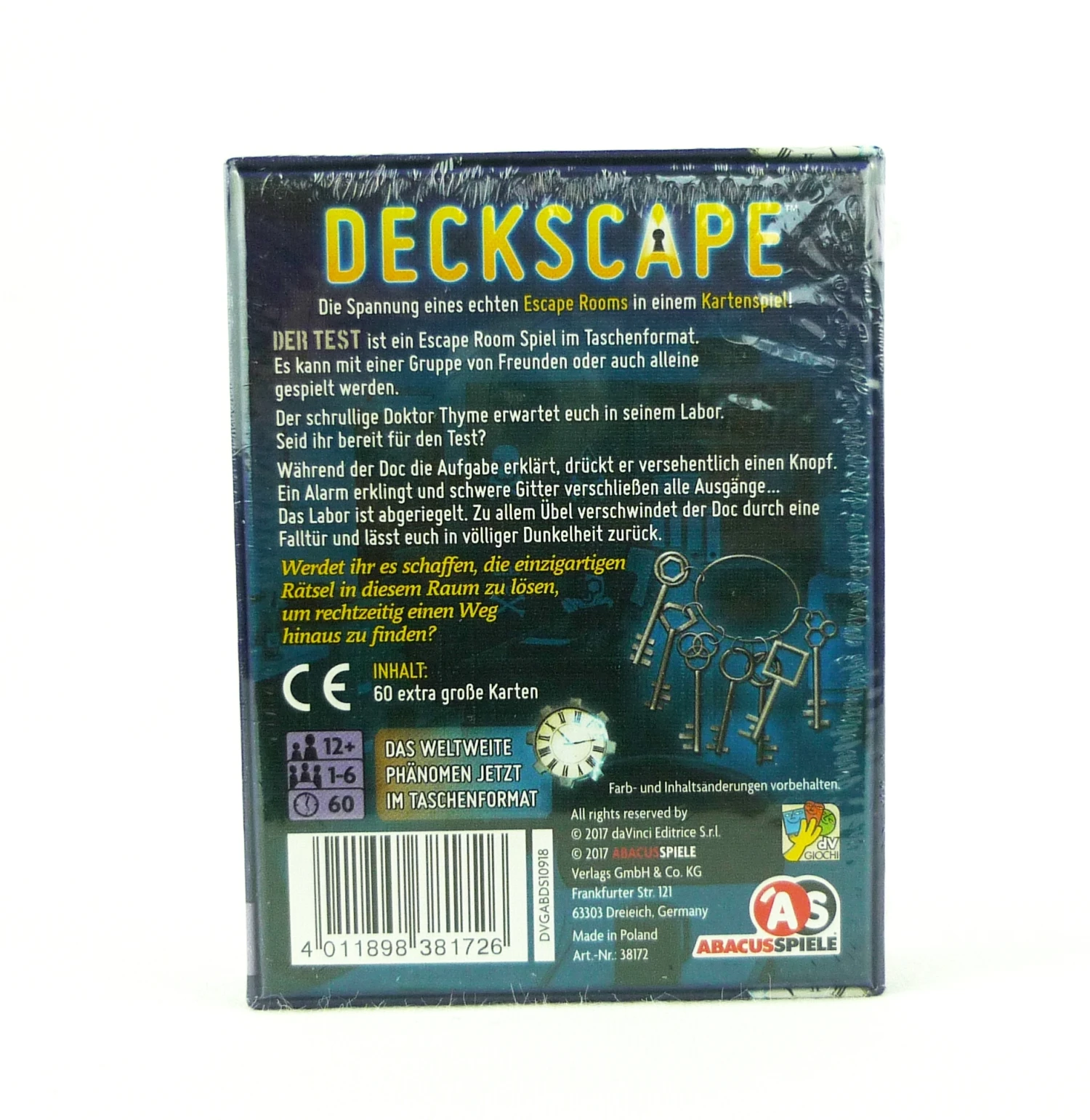Deckscape - Escape Room Im Taschenformat - Der Test 2 Deckscape - Escape Room Im Taschenformat - Der Test – Bild 2