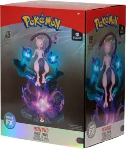 Jazwares PKW0082 Pokémon Select Light FX Collector Deluxe Statue - Mewtwo -Spielzeugladen Pokemon PKW0082 Deluxe Collector Figure Mewtwo PKG kk