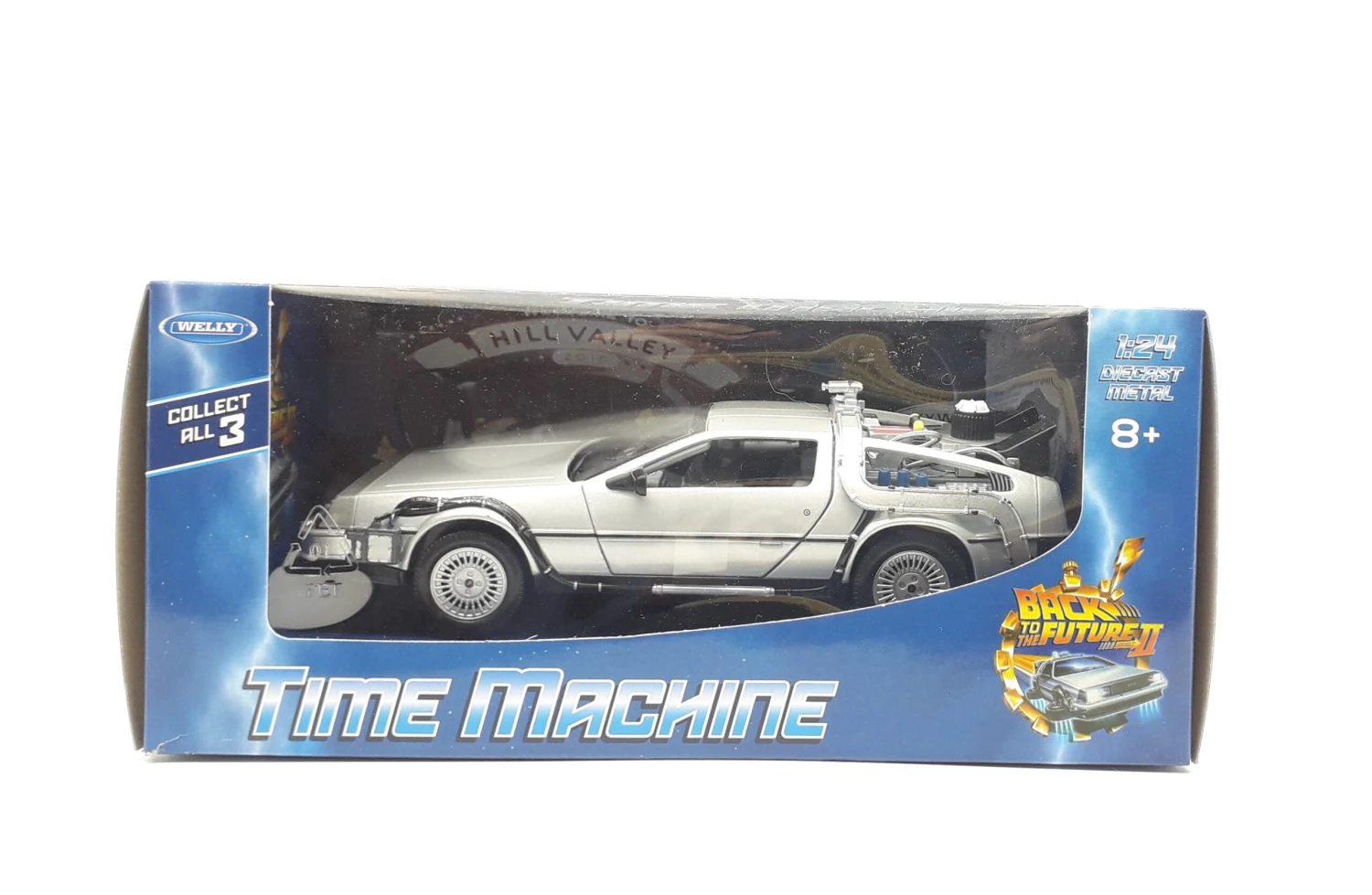 Welly De Lorean Back To The Future Teil 2 Diecast Metall Time Machine 1:24 1 Welly De Lorean Back To The Future Teil 2 Diecast Metall Time Machine 1:24