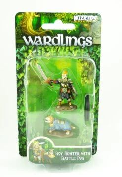 WizKids Wardlings Miniaturfiguren: Boy Fighter & Battle Dog WKA73320