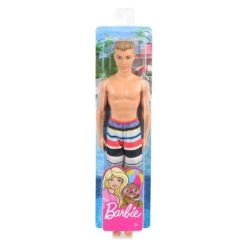MATTEL Barbie Ken Beach Puppe Mit Streifenshorts GHW43 -Spielzeugladen mattel ghw43 4