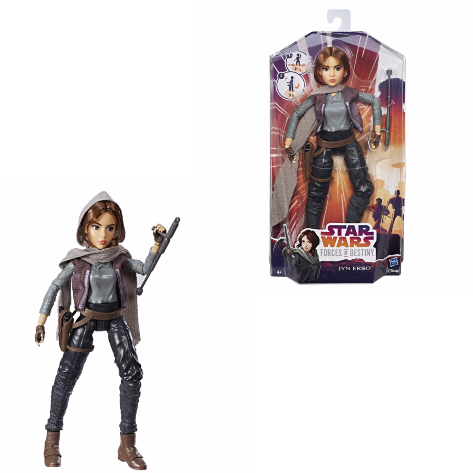 Star Wars Forces Of Destiny Puppe Jyn Erso Hasbro C1624ES00 1 Star Wars Forces Of Destiny Puppe Jyn Erso Hasbro C1624ES00